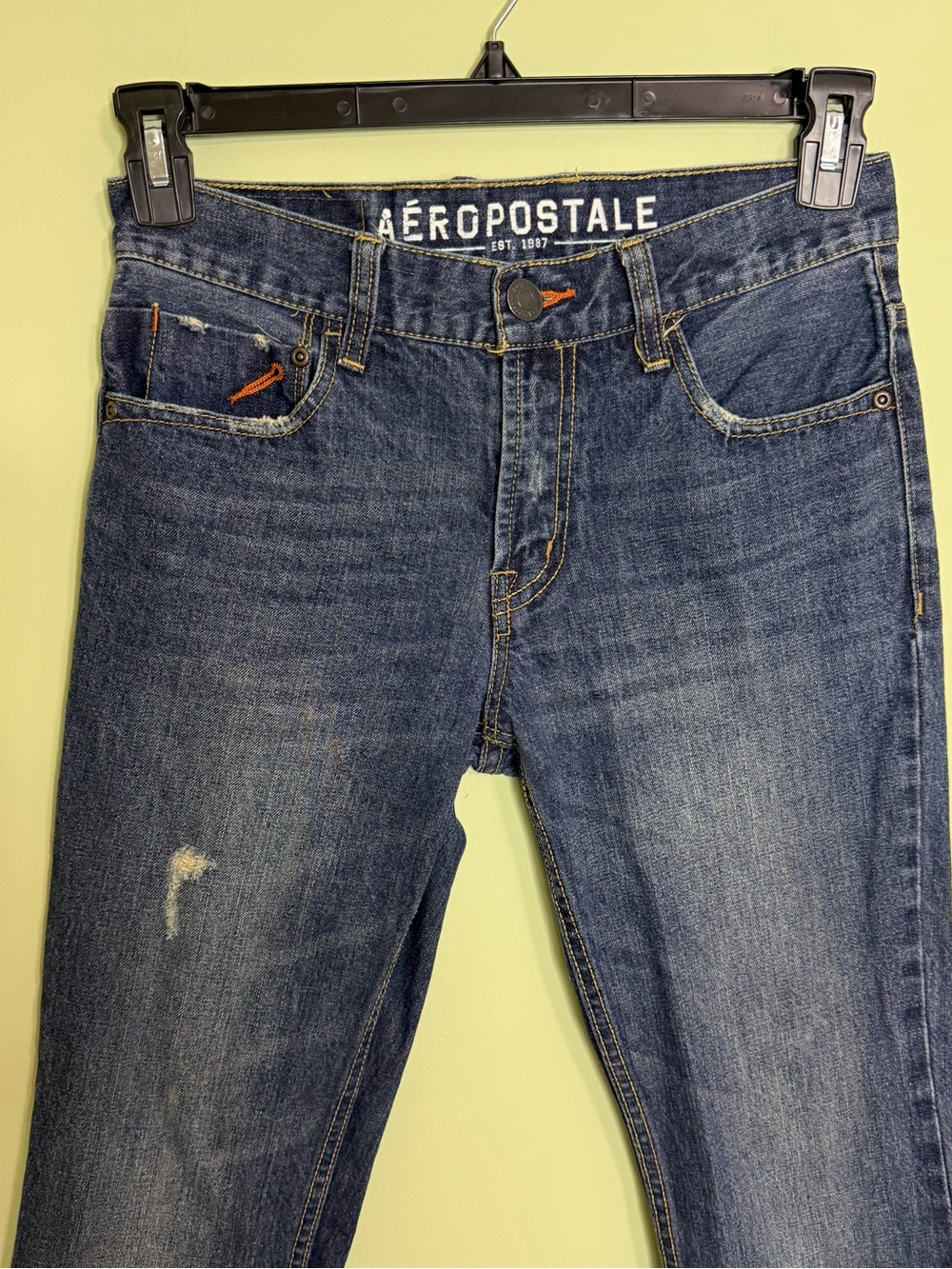 Apostle Driggs distressed boot cut jeans medium wash men’s 27/32 grunge y2k